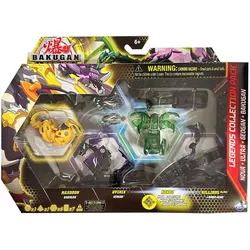 Spin Master 6065913 (20140073) - Bakugan Legends - Legends Collection Pack - Maxodon, Hyenix, Hanoj & Nillious Ultra