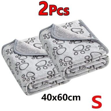 Uplifted Finds Premium Ultra Soft Fluffy Pet Blanket (2 Pack) 2 Pcs Gray S