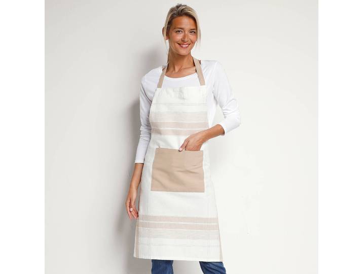 Tablier cuisine forme bavette grands carreaux - Blancheporte