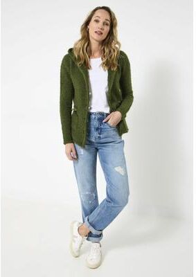 Plus Size Women's Hooded Sweater Jacket by Joe Browns in Moss (Size S)