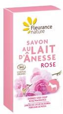 Fleurance Nature Savon Solide Lait Ânesse Rose Bio 100 ml - Pain 100 g