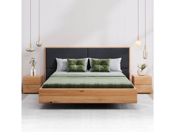 Dome-Schwebebett aus Massivholz 180x200 cm Danzz