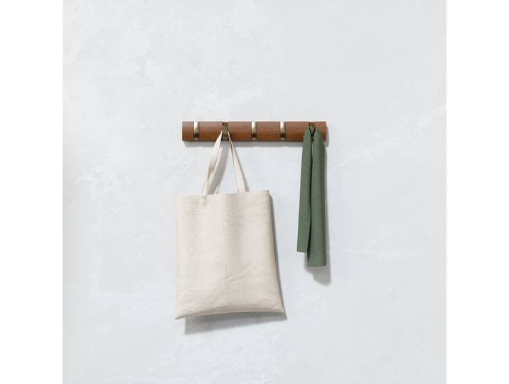 Porte-manteau Flip 51cm Bois/Cappuccino/Doré