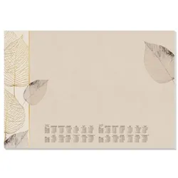 Sigel Papier-Schreibunterlage »Natural Leaves« 30 Blatt mit Kalendarium für 2026 / 27 mehrfarbig