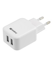 SANDBERG AC Charger Dual Netzteil 2.4 A 2 Ausgabeanschlussstellen 2 x USB Europa (440-57)
