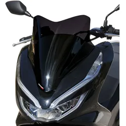 ERMAX Scooterscheibe Sport Acrylic durchsichtig Schwarz getönt für HONDA PCX 125