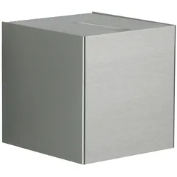Albert LED Außenwand-Strahler Typ Nr. 2412 - 2-seitig , eng/eng, Würfel, IP44, 2x 6.7W 3000K 600lm, starr, Edelstahl / Linse ALB-692412