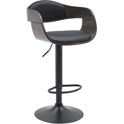 CLP Barhocker Kingston B Kunstleder   Farbe: schwarz/grau, Material: Kunstleder