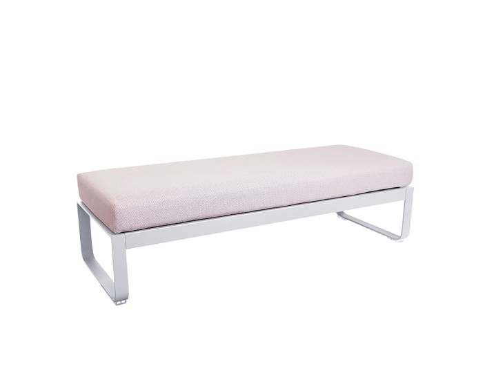 FERMOB BELLEVIE 2-Sitzer-Polsterhocker mit Sitzfläche aus