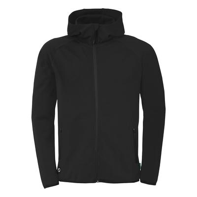 Trainingsjacke UHLSPORT "Kapuzenjacke ID", Herren, Gr. 4XL, schwarz, Obermaterial: 72% Baumwolle CO(Bio). 28% Polyester Pol. recyc.., Jacken Trainingsjacke