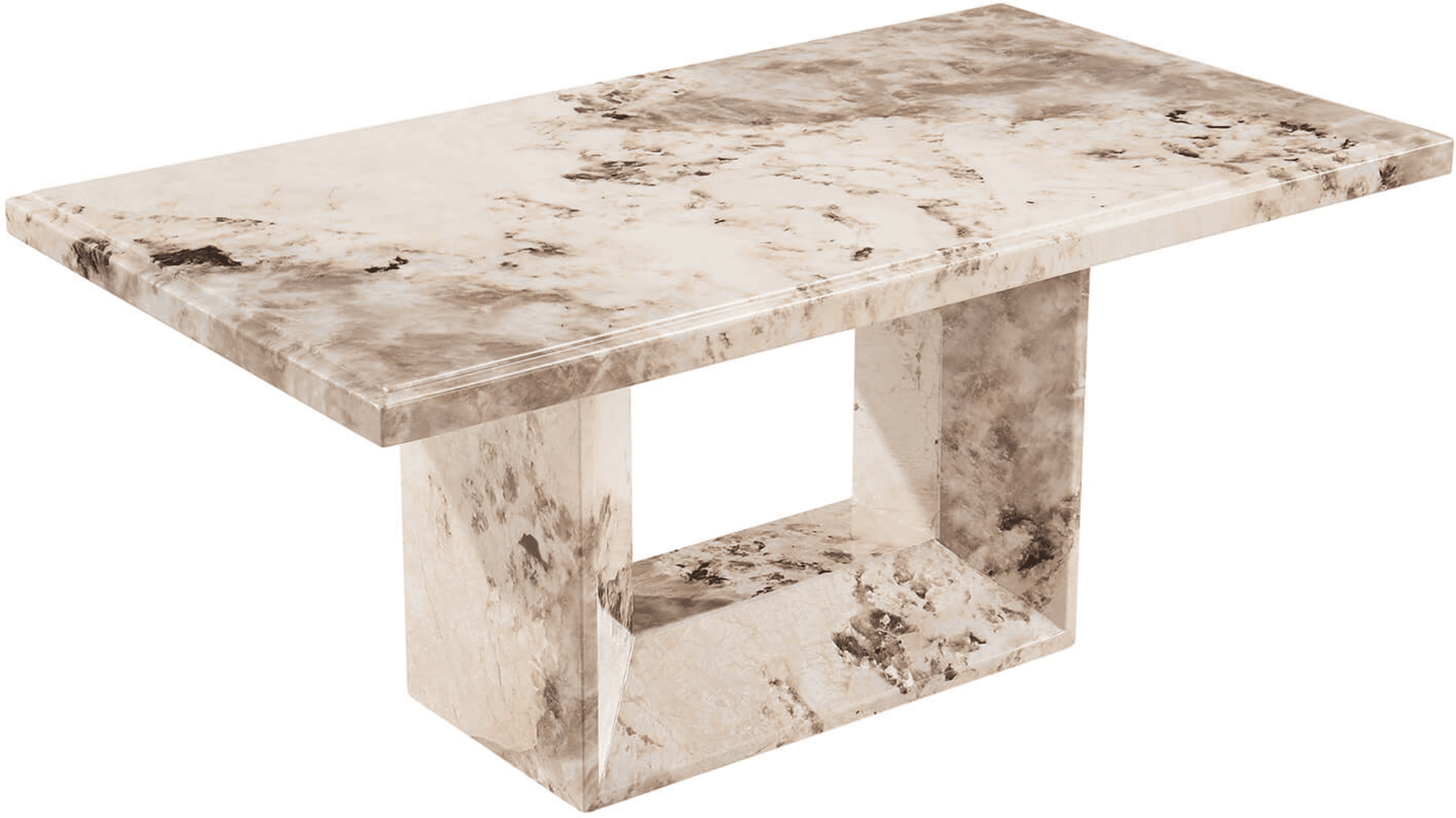 Thea Mocha Marble Coffee Table Table