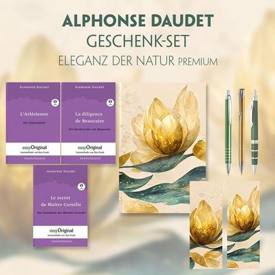 Alphonse Daudet Geschenkset - 3 Bücher (mit Audio-Online) + Eleganz der Natur Schreibset Premium, Set von Alphonse Daudet, EasyOriginal Verlag,