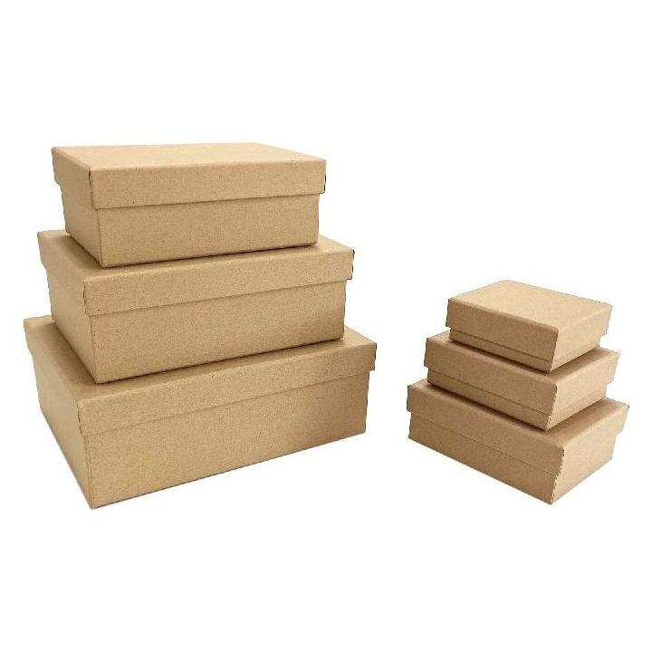 PBS Austria Geschenkkarton Set 6er Packpapier natur (377226)