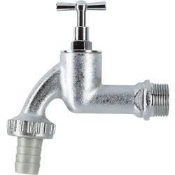 GARDENA 07331-20 Garten-Wasserhahn 3/4 Schlauch-Anschluss 19 mm (3/4) Ø Silber