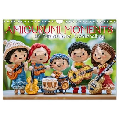 Amigurumi Moments. Ein fantastischer Familienalltag (Wandkalender 2027 DIN A4 quer), CALVENDO Monatskalender