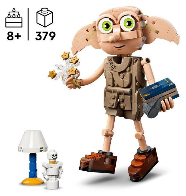 LEGO Harry Potter Dobby de Vrije Elf 76469 bouwset met verstelbare ledematen en accessoires