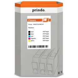 Prindo, Druckerpatrone, Classic Multipack Noir(e) / Cyan / Magenta / Jaune (PRSCCLI8 MCVP) (BK, C, M, Y)