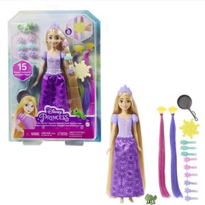 Mattel Puppe Disney Prinzessin, ab 3 Jahre, Rapunzel mit Farbwechseleffekt, 30 cm