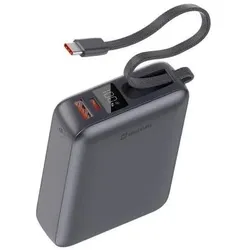 Swissten Power Bank (20000 mAh, 45 W, 45 Wh), Powerbank, Silber