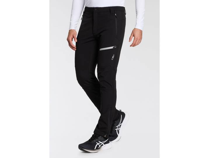Softshellhose CMP MAN PANT , Herren, Gr. 60, N-Gr, schwarz (nero), Softshell, Obermaterial: 96% Polyester, 4% Elasthan. Futter: 100% Polyester, Hosen Softshellhose