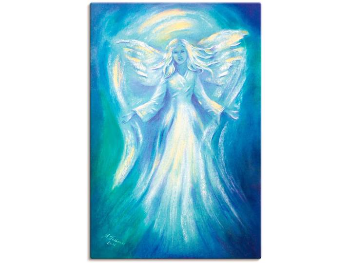 Leinwandbild ARTLAND Engel der Liebe , blau (farbe bild(er): blau), B:20cm H:30cm, Bilder, Leinwandbild, auf Holzrahmen gespannt