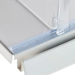 Befestigungsschiene, transparent 12 mm Standardklebeband | 998 mm, Hart-PVC