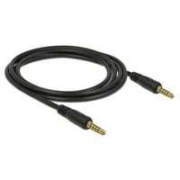 Klinkenkabel 3,5mm 5Pin (Stecker) > 3,5mm 5Pin (Stecker) schwarz, 2 Meter