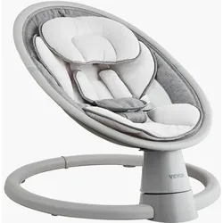 VEVOR Babyschaukel, 5-Gang-Babywippe, tragbare Babyschaukel mit Fernbedienung, Touchpanel, Bluetooth-Musik, 10 Liedern & 5-Punkt-Sicherheitsgurt für Kinder im Alter von 0–9 Monaten bis zu 9 kg