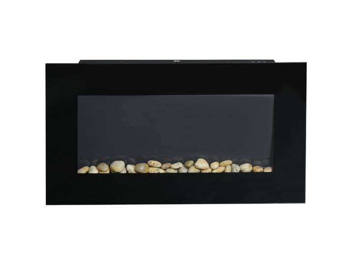 Homcom Elektrokamin 1000/2000W, Schwarz, Metall, 11.5x40x72.5 cm, Elektrogeräte, Heizgeräte, Elektrokamine