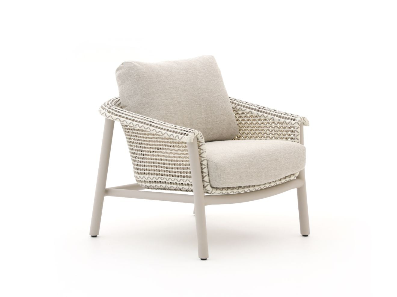Zavelli Cuore Dining tuinstoel met armleuningen, Polyrattan, Beige