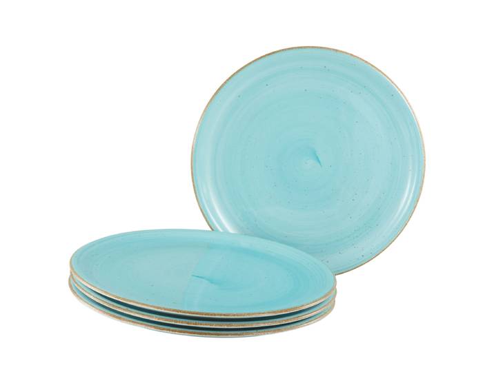 Assiette à pizza Vintage Nature Bleu/Aqua