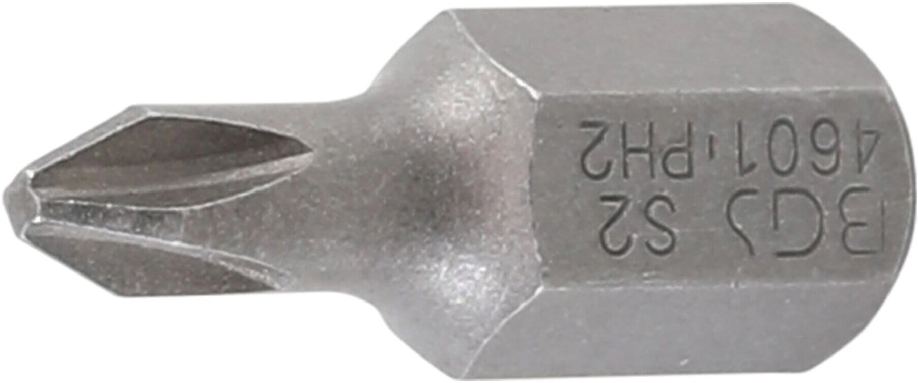 BGS Bit 4601, Antrieb Außensechskant 10 mm (3/8"), Kreuzschlitz PH2 ; BGS technic)