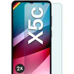 moex Klares Panzerglas für Honor X5c – passgenaue 9H Schutzfolie für zuverlässigen Displayschutz – ShockProtect Klar