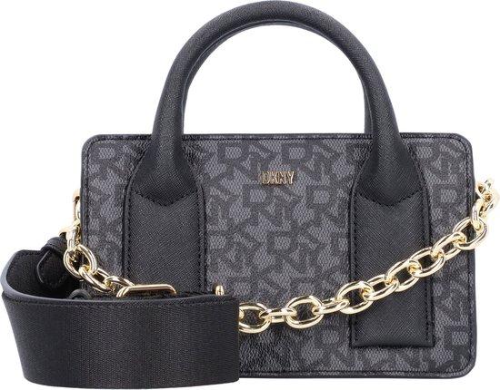 Dkny Handtasche 19x12x8 cm Polyurethan, doppelte Griffe, abnehmbare Schulterriemen