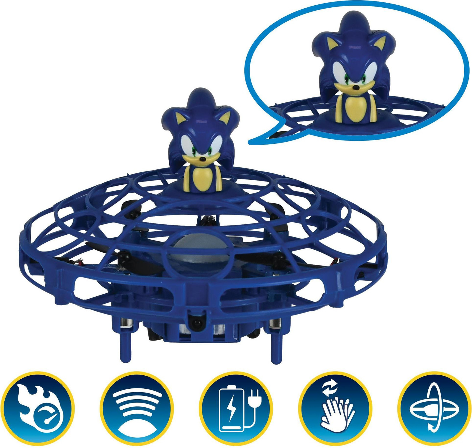 Lexibook RC Flying Sonic – Vliegende drone met licht en gebarenbesturing