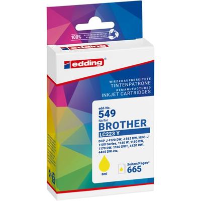 Edding Druckerpatrone ersetzt Brother LC223Y Kompatibel Gelb EDD-549 18-549-01
