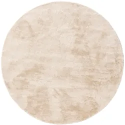 benuta Basic - Kunstfell-Teppich Furry Beige ø 160 cm