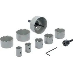 BGS DIY 50315 Satz Lochsägen Ø 19 - 64mm Tiefe 24mm 11 teilig