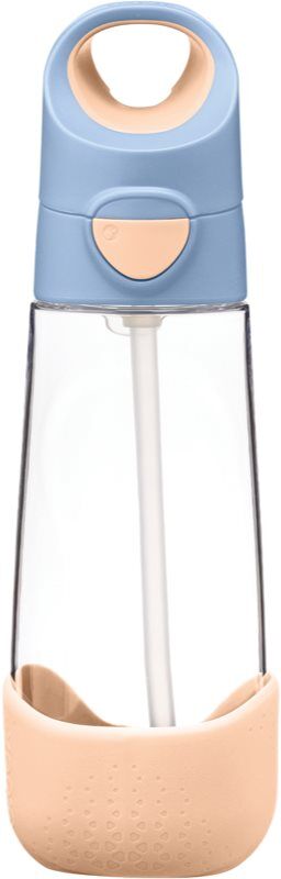 b.box Bottle with Straw bouteille avec paille Peach 1 pcs