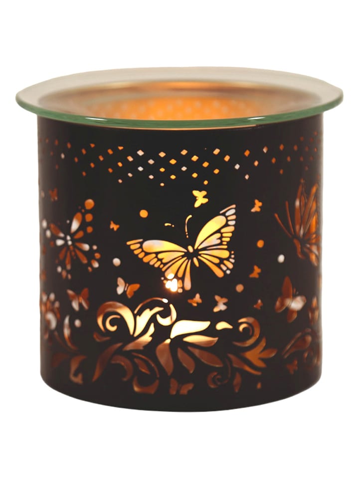 Woodbridge Duftlampe "Butterfly" in Schwarz/ Gold - (H)10,5 x Ø 10,5 cm - onesize