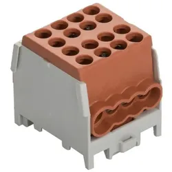 Pollmann Hauptleitungsabzweigklemme HLAK 25-1/6M2 braun