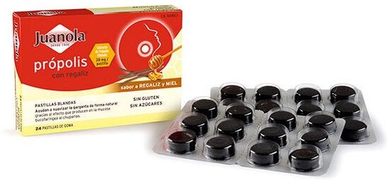 JUANOLA Pastillas Própolis Sabor Regaliz 48 Gr
