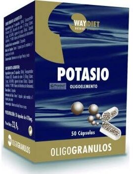 Waydiet Natural Potasio Oligogranulos 50 caps