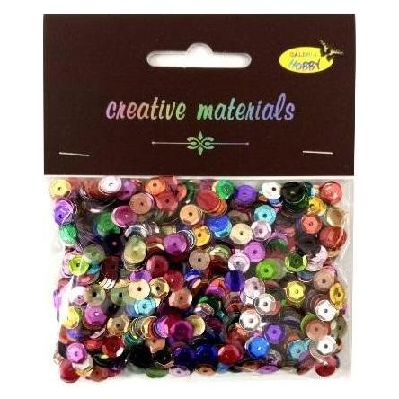Craft with Fun Metallische Pailletten, 6 mm, 20 g (48985557)