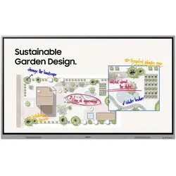 Samsung WE86FX Interaktives Whiteboard 2,18 m (86") 3840 x 2160 Pixel Touchscreen Grau HDMI