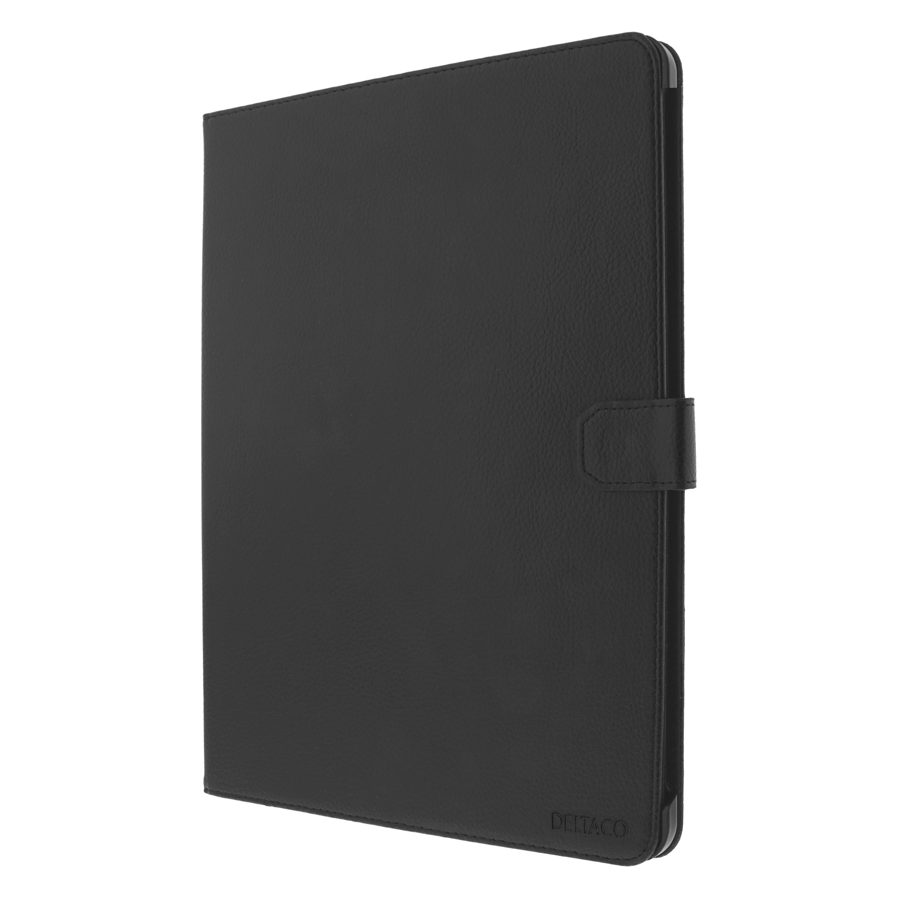 Deltaco iPad Air 4th gen 10.9-inch case, vegan leather, black IPD-2020-2 (Apple iPad Air 2020, Apple iPad Air 2022) (IPD-2020-2)