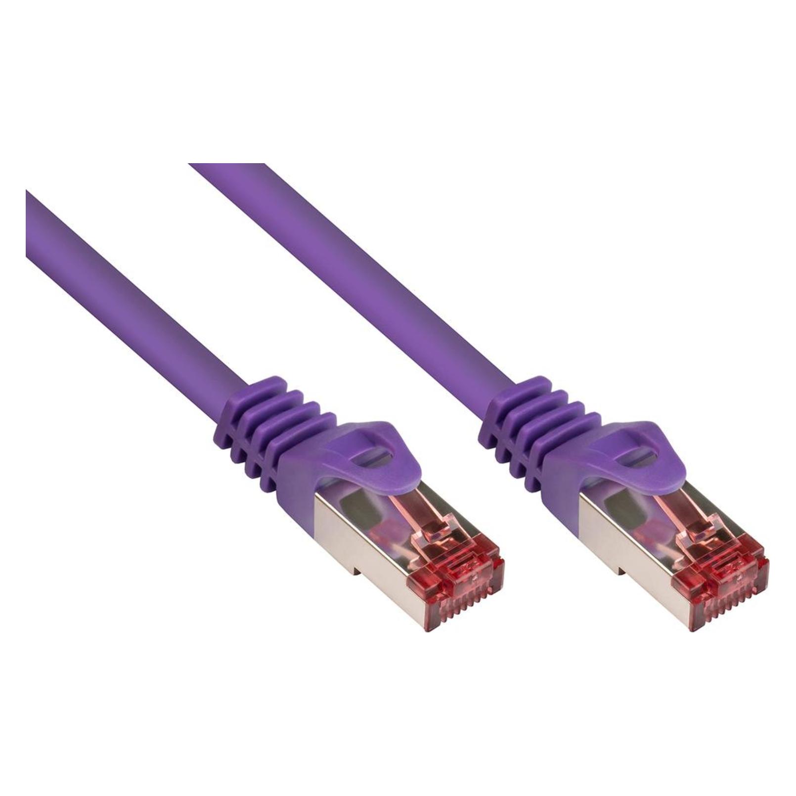 Good Connections RNS Patchkabel mit Rastnasenschutz, Cat. 6, S/FTP, PiMF, PVC, 250MHz, violett, 1m (PiMF, S/FTP, CAT6, 1 m) (8060-010V)