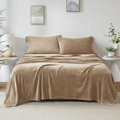 Jla Home/E & E Co. Ltd Soloft Microplush Sheet Set, Twin, Tan