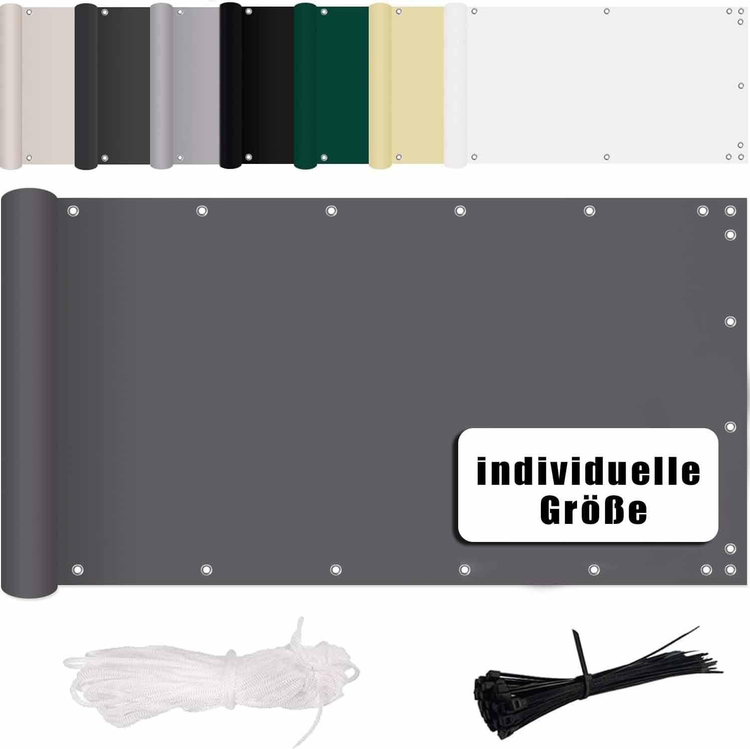 Selius Balkonspanningen Wind- en UV-bescherming 100 x 600 cm