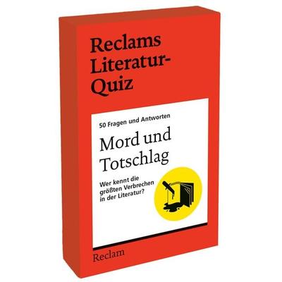 Mord und Totschlag. Wer kennt die größten Verbrechen in der Literatur? 50 Fragen und Antworten für Büchermenschen, Nonbook von Wieland Schwanebeck,